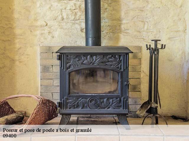 Poseur et pose de poele a bois et granulé 09400