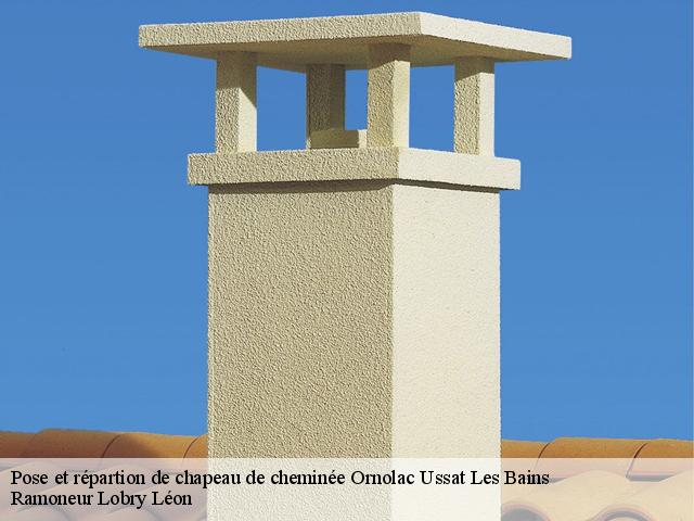 Pose et répartion de chapeau de cheminée  ornolac-ussat-les-bains-09400 Ramoneur Lobry Léon