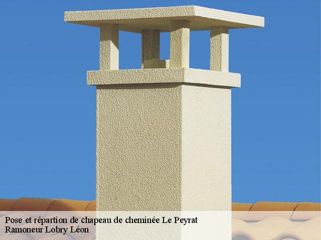 Pose et répartion de chapeau de cheminée  le-peyrat-09600 Ramoneur Lobry Léon